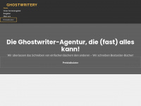 ghostwritery.de Webseite Vorschau
