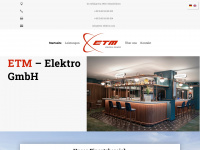 etm-elektro.com Webseite Vorschau