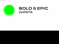 boldandepic-systems.com Webseite Vorschau