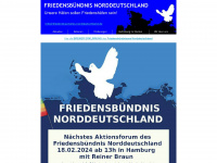 friedensbuendnis-norddeutschland.de Webseite Vorschau