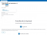 freie-berufe-saarland.de Webseite Vorschau
