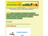 heimaterde-chemnitz.de Webseite Vorschau