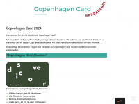 copenhagencard.net Webseite Vorschau