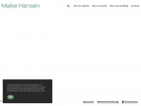 maike-hansen.com Webseite Vorschau