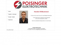 poisinger-elektrotechnik.at Webseite Vorschau