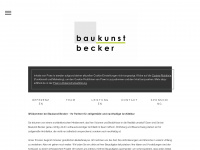 baukunst-becker.de Webseite Vorschau