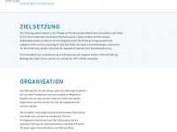 stiftungzuercherkunsthaus.ch Webseite Vorschau