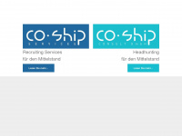 co-ship-services.de Webseite Vorschau