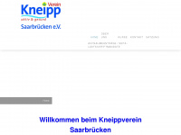 kneippverein-saarbruecken.de Webseite Vorschau