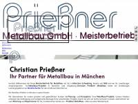 priessner-metallbau.de Webseite Vorschau