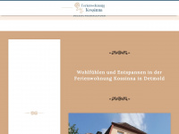 fewo-kossinna.de Webseite Vorschau