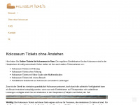 kolosseum-tickets.de Webseite Vorschau