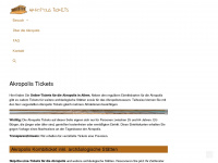 akropolis-tickets.de Webseite Vorschau