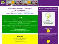 yoga-maitenbeth.de Webseite Vorschau