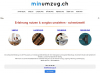 minumzug.ch Webseite Vorschau