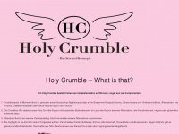 holycrumble.de Webseite Vorschau