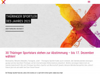 thueringer-sportlerwahl.de Webseite Vorschau