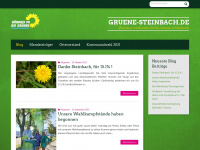 gruene-steinbach.de Webseite Vorschau