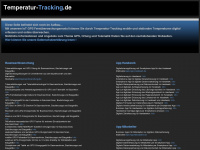 temperatur-tracking.de Webseite Vorschau