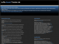 lora-asset-tracker.de Webseite Vorschau