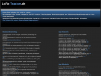 lora-tracker.de Webseite Vorschau