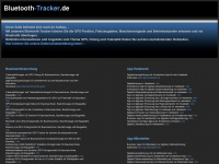bluetooth-tracker.de Webseite Vorschau