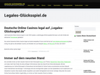 legales-gluecksspiel.de Webseite Vorschau