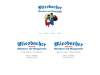 miesbacher-waescherei.de Webseite Vorschau