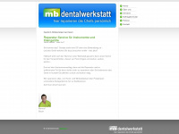 mb-dentalwerkstatt.de Webseite Vorschau