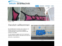 brun-strahltechnik.ch Webseite Vorschau