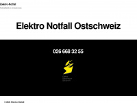 elektro-notfall.ch Webseite Vorschau