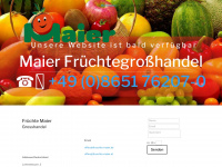 früchte-maier.de Webseite Vorschau