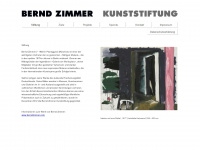 berndzimmer-kunststiftung.com Webseite Vorschau