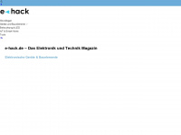 e-hack.de Webseite Vorschau