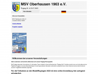 msv-oberhausen.net Webseite Vorschau