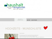 hochzeitswunschliste-giger.ch Webseite Vorschau