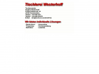 tischlerei-westerhoff.de Webseite Vorschau