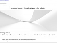onlinenachweis.ch Webseite Vorschau