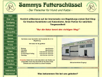 sammys-futterschuessel.de Webseite Vorschau
