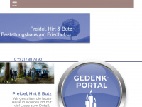 bestattungshaus-vs.de Webseite Vorschau
