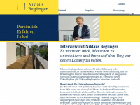 niklaus-beglinger.ch Webseite Vorschau