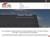 thiele-daecher.de Webseite Vorschau