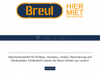 breul-verleih.de Webseite Vorschau
