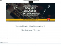 heidermusikfreunde.wordpress.com Webseite Vorschau