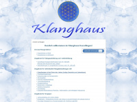 klanghaus.me Webseite Vorschau