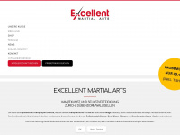 excellentmartialarts.com Webseite Vorschau