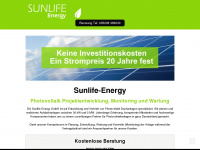 sunlife-energy.de Webseite Vorschau