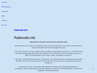 radiocode.info Webseite Vorschau