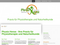 physio-henze.de Webseite Vorschau