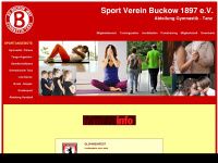 svbuckow-gymnastik.de Webseite Vorschau